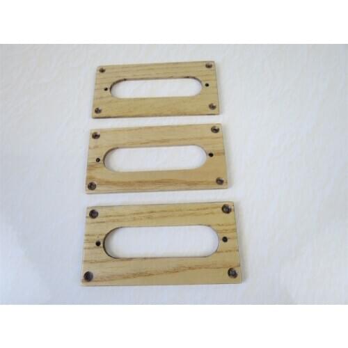 3pcs Hand-made Ailanthus wood humbucker to singl coil adapter pickup ring#3042