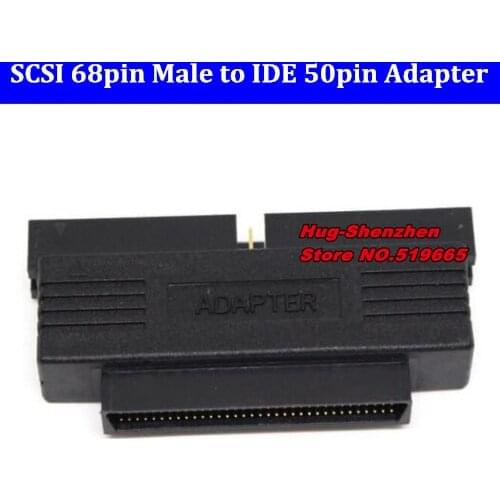 Free Shipping HPDB 68pin male to IDE 50pin male adapter SCSI 68-pin to IDE 50-pin Converter