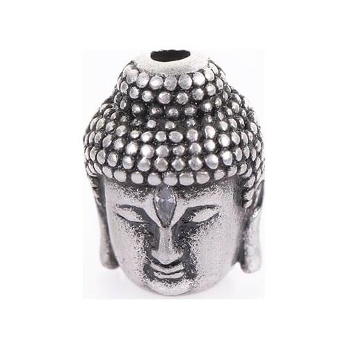 Diamond retro copper Buddha head with buckle personality fashion men and women bracelet small accessories DIY accessories
