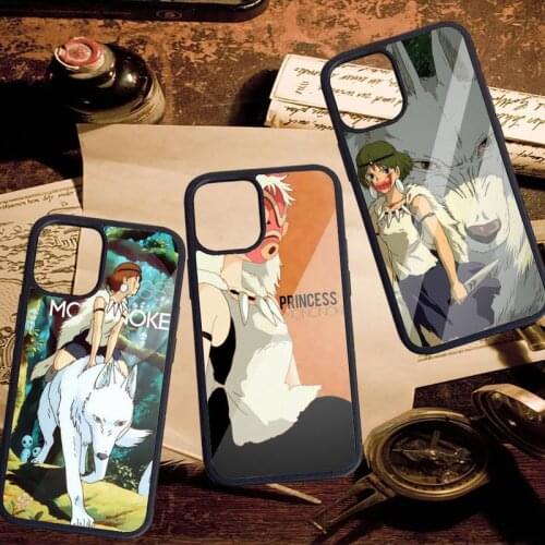 Anime Princess Mononoke Phone Case PC for iPhone 11 12 pro XS MAX 8 7 6 6S Plus X 5S SE 2020 XR