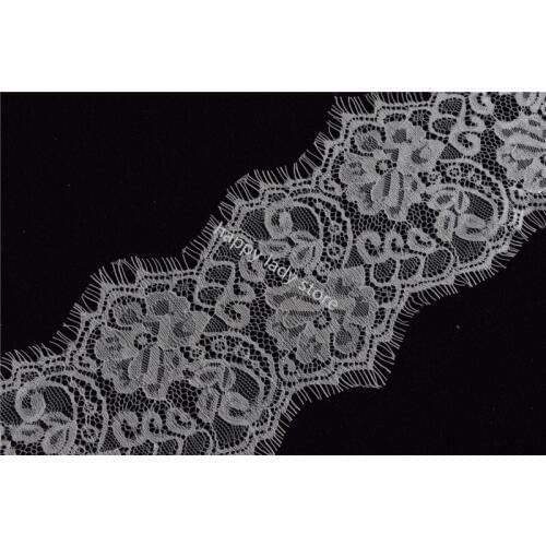 20Pcs 3yards Black and white 12cm eyelash lace For handmade DIY clothing accessories/ Wedding decoration