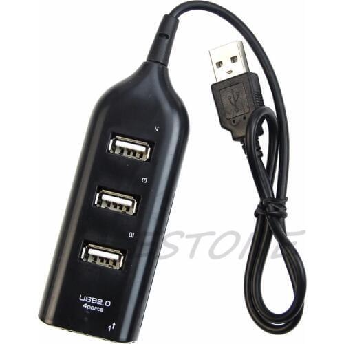 1X USB 2.0 Hi-Speed 4-PortS Splitter Split Hub Cable Adapter for PC Laptop Notebook