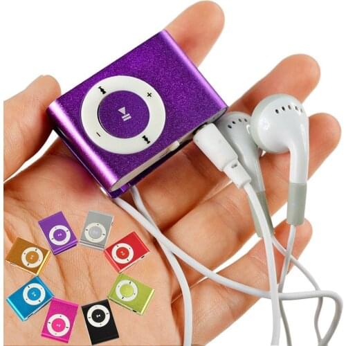 Clip-on Mini TF/SD Slot USB Metal MP3 Player Portable Micro MP3 2020 Hot Sale Mini Portable MP3