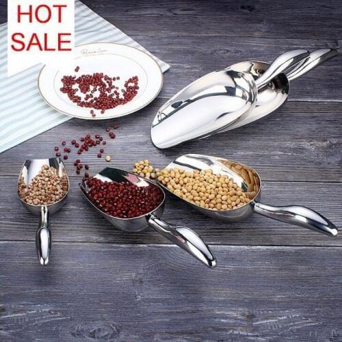 Stainless steel ice shovel magnetic supermarket hotel shovel multi-functional metal kitchen shovel