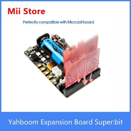 Yahboom Best Expansion Board Super:bit for BBC Micro:bit V1 and V2 With Motor Driver And 5V Supply
