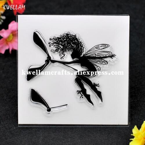 Bow Arrow Angel Scrapbook DIY photo cards account rubber stamp clear stamp transparent stamp 10x10cm KW7060901
