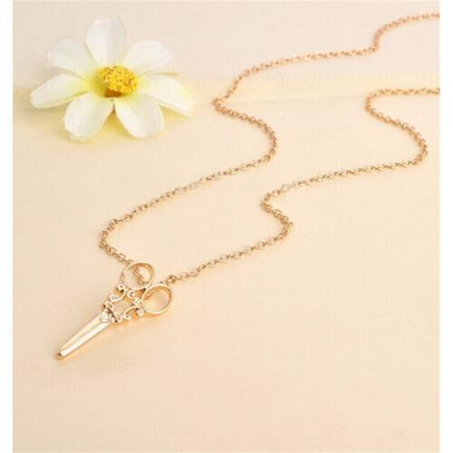 Fashion scissors pattern necklaces necklaces for women design chain of clavicle
