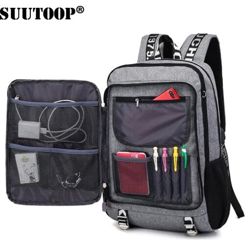 Mens backpack Male Waterproof USB charging travel School Sport backpack oxford casual laptop backpack Casual For male bag Pack