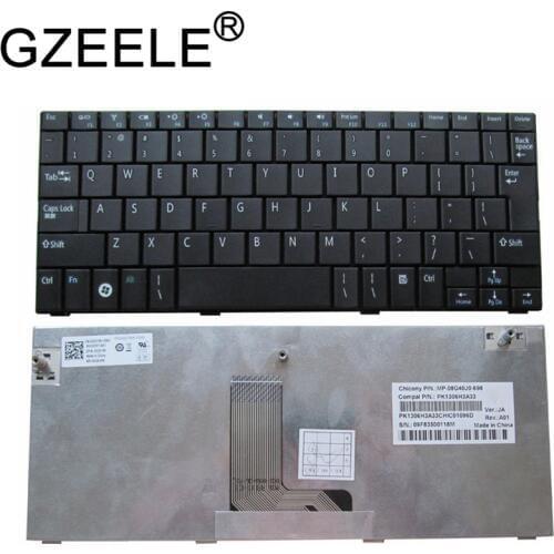 GZEELE New for Dell Insprion Mini 10 1010 10v 1011 PP19S MINI1011 US Keyboard 10.1" V101102AS1 PK1306H4A00