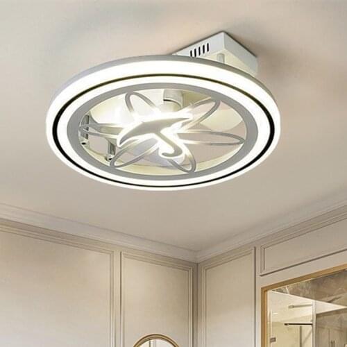 Novelty Household LED Ceiling Fan Light Nordic Modern Bedroom Living Room Dining Room Contracted Luminaire With Stepless Dimming
