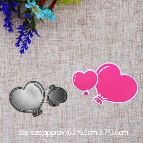 New Arrival Beautiful Heart Balloon Cutting Die Stencil DIY Scrapbook Photo Album Embossing Decorative Paper Card Craft Template