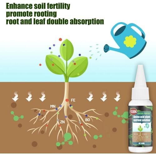 New 30ml Amino Acid Plant Nutrient Solution Amino Acid Plant Growing Solutions Highly Concentrated Flower Fertilizer Pot