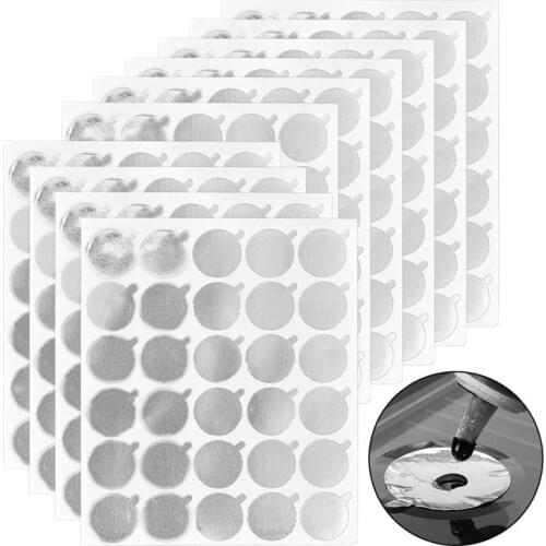 300pcs Disposable Eyelash Glue Holder Foil Pallet Eyelash Extension Glue Pads Paper Sticker Beauty Makeup Tools size 2.1cm