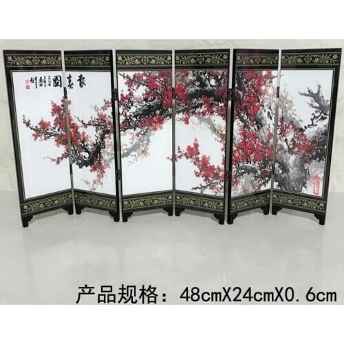 Primula lacquer antique small screen decoration Chinese handmade special folk crafts