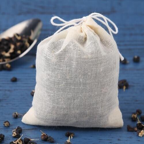 20pcs/pack Non-woven Fabrics Empty Filter Brew Tea Package Bags New Empty Teabags Paper Strainer Scented Small Floral Tea Pack