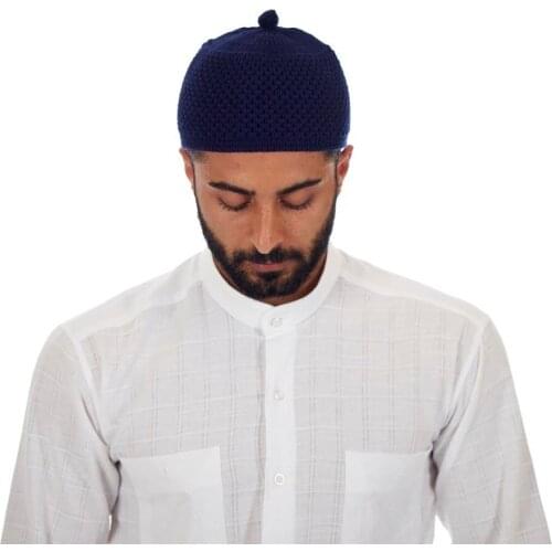 Gorro Beanie Turkish Muslim Islamic Kufi Taqiya Takke Peci Skull Cap Prayer Hat With Solid Colours Bobble Stretchable