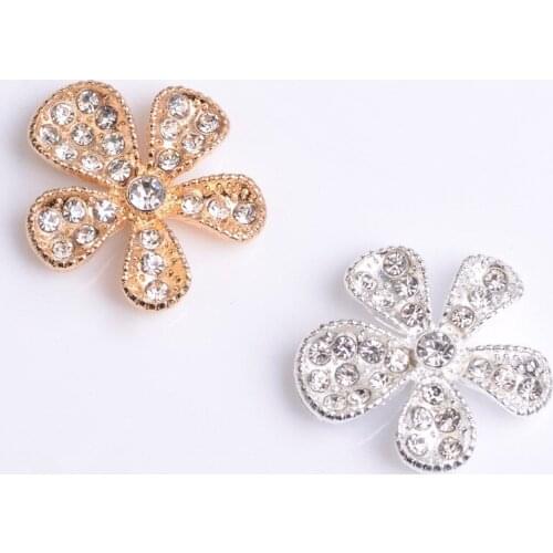 10pcs 24mm Metal Alloy Flowers Connector DIY Handmade Accessories For Jewelry Making