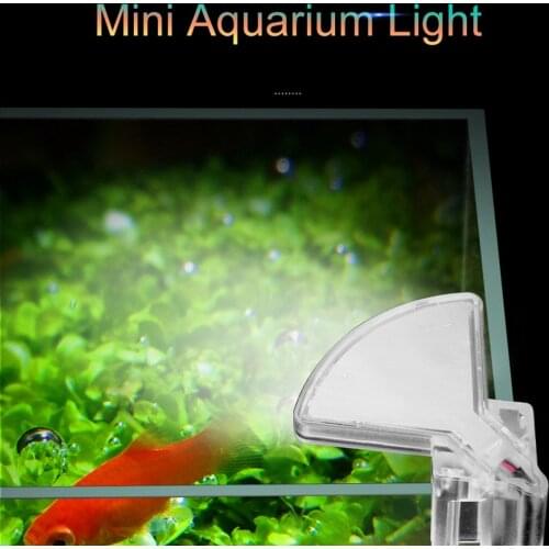 100-240V LED Clip-on Fish Tank Aquarium Lighting Bulb Water Aquatic Plant Growth Lamp White Light for Fish/Plant EU Model