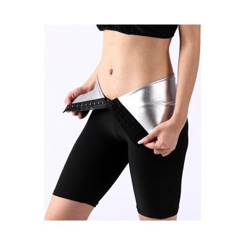 Sweat Waist Trainer Body Shaper Sauna Effect Pants Weight Loss Leggings Fat Burning Waist Trainer Women Shapewear Coating Pants