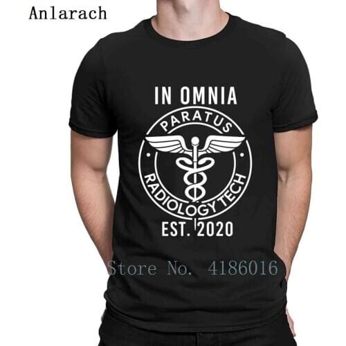 In Omnia Paratus Radiology Tech 2020 Graduation T Shirt Crew Neck Formal Sunlight Summer Natural Cotton Authentic Designer Shirt