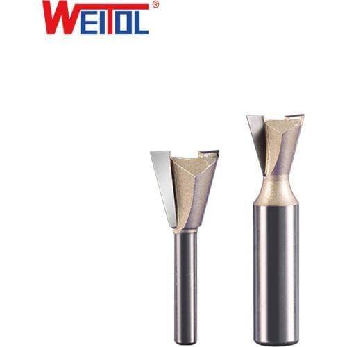 WeiTol 1pcs Dovetail Router Bit Milling Cutting Tools CNC Machine Tools for Wood