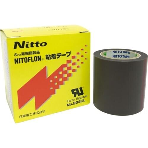 Japan Nitto Tape 903UL T0.08mm*W50mm*L10m Nitto Dendon Silicone Adhesive Tapes (5pcs/lot)