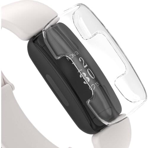 PC Screen Protector For Fitbit Inspire 2 Screen Protector Cover For Fitbit Inspire2 All-Around Durable Bumper Watch Frame Shell