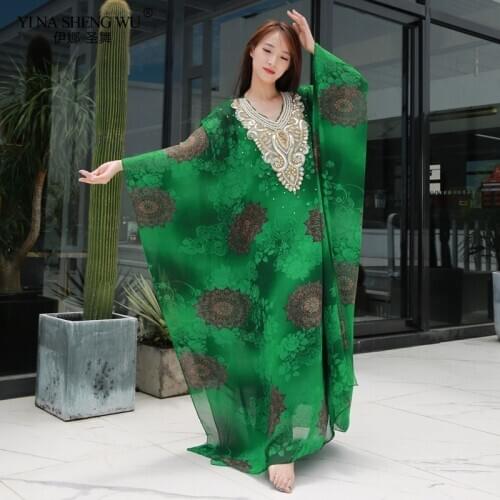 Women Dance Wear Belly Dance Clothes Kaftan Dress Chiffon Traditional Khaleeji Thobe Dresses Tie-dyed Pattern Camisole skirt New