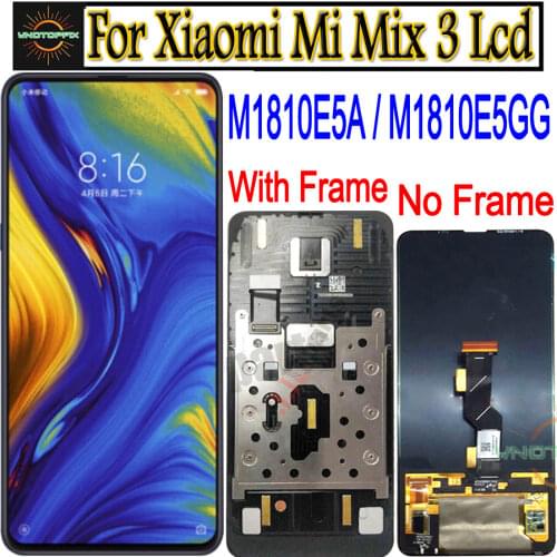 TFT / Amoled For XIAOMI Mi Mix 3 lcd Display Touch Screen Digitizer Assembly With Frame For Xiaomi Mi Mix3 lcd Mi mix 3 5G lcd
