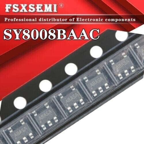 10pcs SY8008B SOT23-5 SY8008BAAC SOT-23 SY8008 AB SOT 1.5MHz, 0.6A/1A/1.2A Synchronous Step Down Regulator