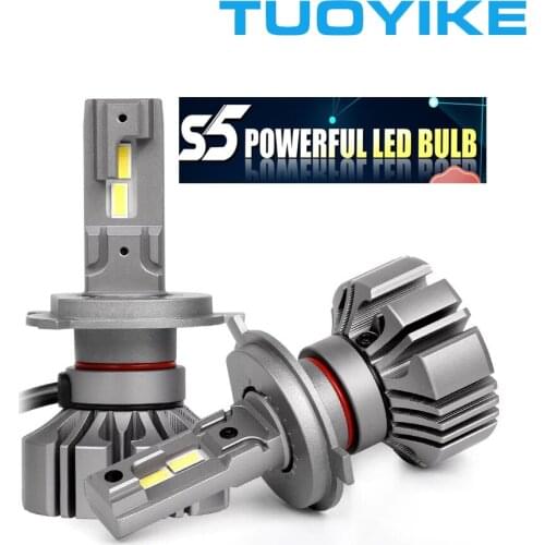 S5 H8 H9 H11 9005 9006 H4 H7 Fanless LED Fog Lights 12V 6500K Canbus LED Bulbs Mini Size Super Bright LED Headlight Lamps 2PCS