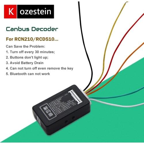 Canbus Decoder RCN210 RCD10 Canbus Simulator for VW Jetta Polo Golf Passat EOS Bettle MK5 MK6 B6 7