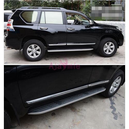 For Toyota Land Cruiser FJ150 Prado 150 LC150 2010-2018 Body Side BumperWhite Black Green Moulding Trim Car Styling Accessories