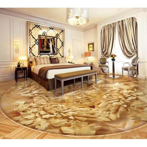 Photo wallpaper Carved peony wood grain wallpaper for bedroom walls 3d flooring waterproof self adhesive wallpaper