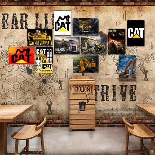 Classic Truck Tin Signs Cat Car Parking Metal Painting Retro Sign Wall Bar Home Art Garage Man Cave Decorative Metal Plaque