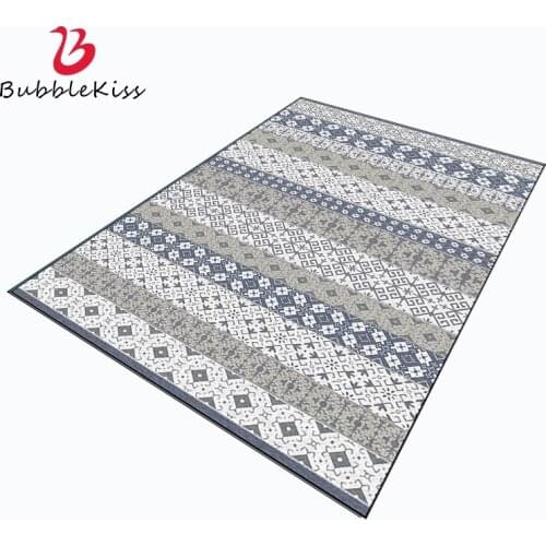 Bubble Kiss Carpet for Living Room Gray White Geometric Pattern Carpet Home Customized Balcony Bedroom Decor Rug Comfortable