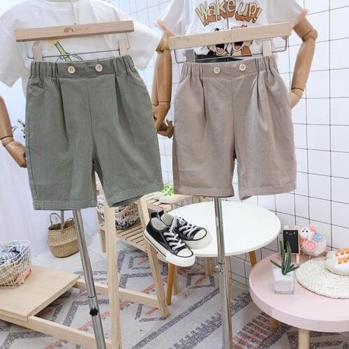 Summer Kids Shorts Cotton Shorts For Boys Girls Candy Color Shorts Toddler Panties Children Beach Short Sports Pants Baby 1-5y