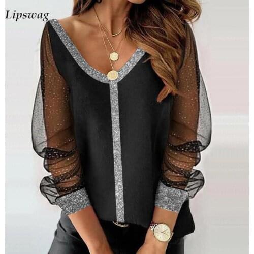 Блузки в горошек Lipswag China At AliExpress