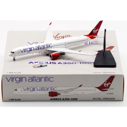 19CM 1:400 Air British Virgin Atlantic A350-1000 Airline Airplane Plane Model With Landing Gear Alloy Collectible Display Toy