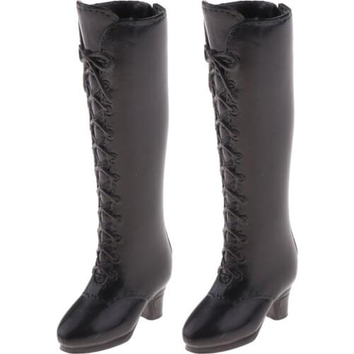 Fashion Plastic Boots Rainshoes Shoes for 12inch Blythe for DOD Dollfie 1/6 BJD Doll Outfit Black