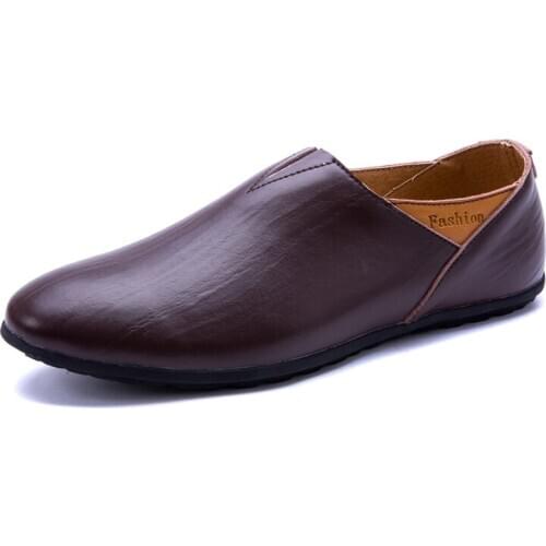 Slip-on Shoes 2020 Mens Loafers Shoes Man Leather Business Casual Shoes Breathable Waterproof Formal Dress Male Oxford