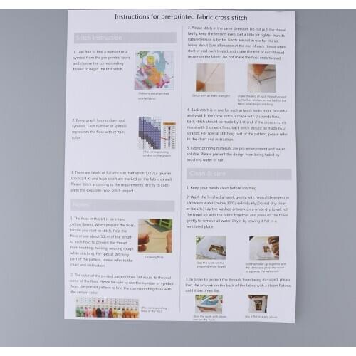 Old World Map Stamped Cross Stitch Kit Wedding Christmas Gifts 14CT 51x42cm