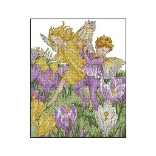 NN xiaoyi cotton self-matching cross stitch Cross stitch RS cotton comes with no prints DMC saffron Fairy