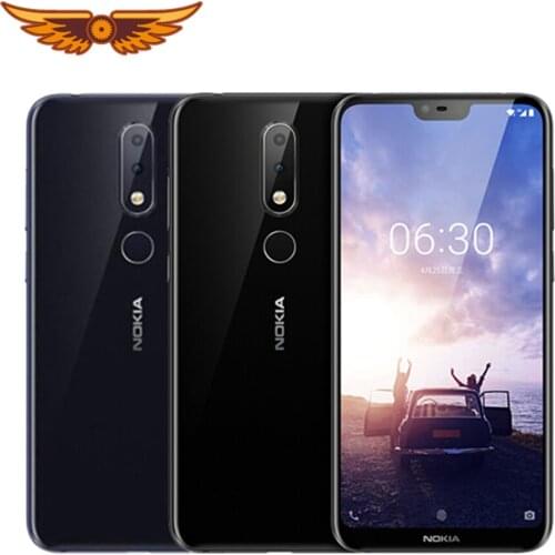 Nokia 6.1 Plus Original Nokia X6 Octa-core 5.8 Inches 4GB RAM 64GB ROM LTE 16MP 2160P Fingerprint Smartphone Unlocked Cellphone