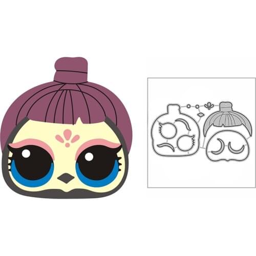 New Little Girl With Makeup Craft Embossing Mold 2021 Metal Cutting Dies for DIY Decor Scrapbooking Album Card Making No Stamps