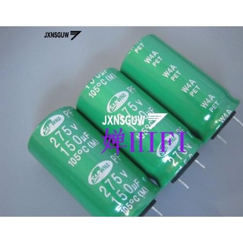 20PCS Original SAMWHA PF 275V150UF 18X35MM Light green Aluminum electrolytic capacitors 150uF/275v 105 degrees 150UF 275V