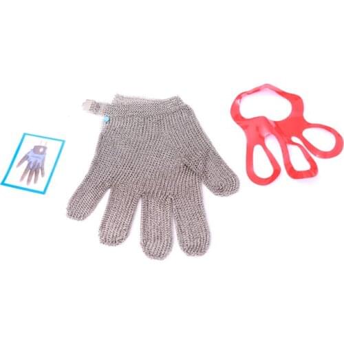 Stainless Steel Wire Mesh Glove Anit-Cut Knife Resistant metal ChainMail Protective Gloves for Kitchen Butcher Working