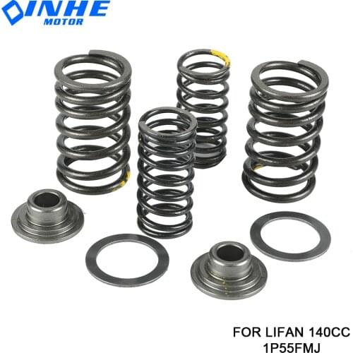 Motorcycle Valve comp Springs Retainer seat Assy For Lifan LF 140cc Horizontal Engines Dirt Pit Bike Atv Quad