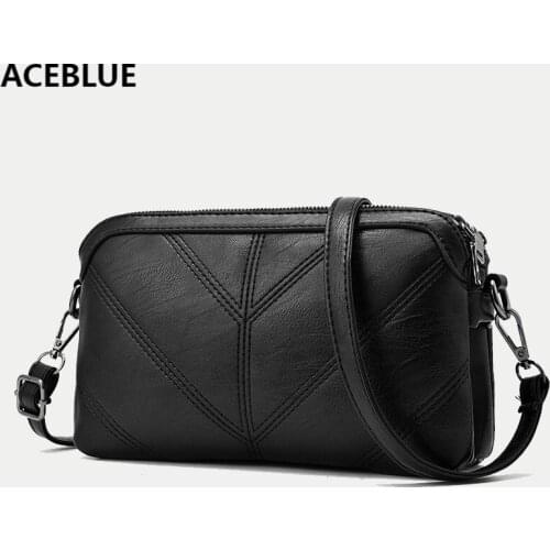 Luxury Small Square Flap Bag Fashion Brand High Quality PU Leather Womens Handbag Solid Color Shoulder Messenger Bags Purse