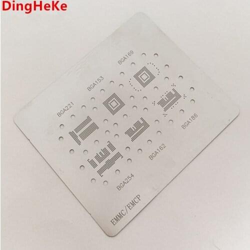 2pcs-10pcs BGA Stencil Direct Heating Reballing Stencil for EMMC/EMCP BGA221 BGA153 BGA169 BGA254 BGA162 BGA186